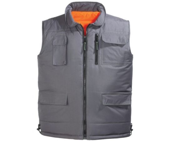 Warm double-sided waistcoat Coverguard 7HWGO M orange