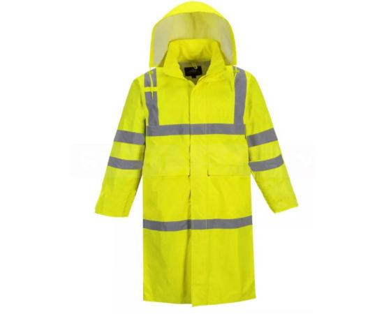 Raincoat reflective Smile In Rain FY2402 XL yellow