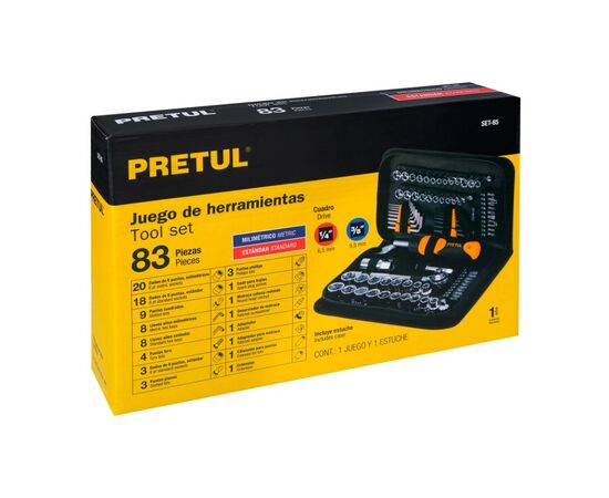 Tool set Pretul SET-85 83 pcs