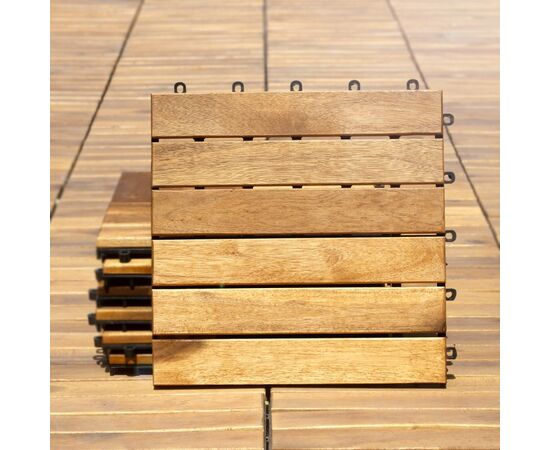 Terrace floor OT01/6 30x30x2.4 cm acacia