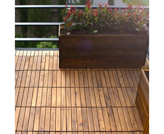 Terrace floor OT01/6 30x30x2.4 cm acacia