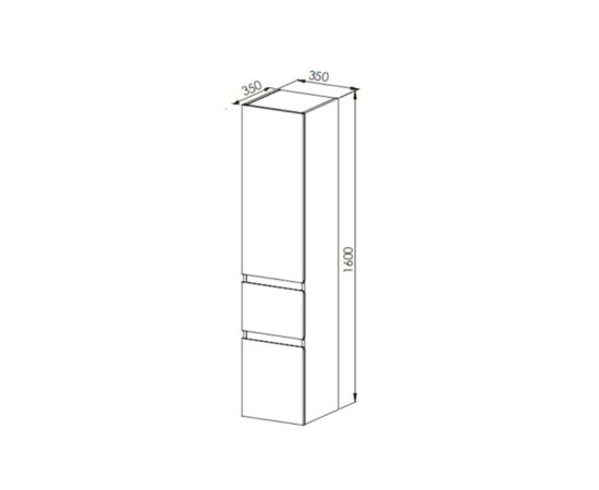 Bathroom shelf Martat Palermo 80 white