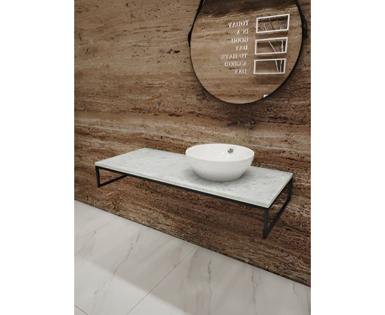 Bathroom furniture under the washbasin Valadares Onor white/black