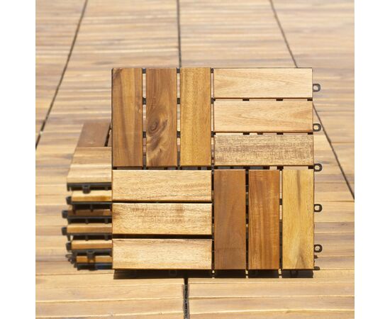 Terrace floor OT02/12 30x30x2.4 cm acacia