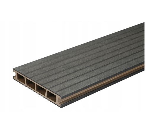 Terrace board Bergdeck Black Brushed 150x25x2400 mm 1pc=0.36m²