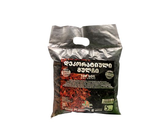 მულჩი დეკორატიული შავი Top Soil 5 ლ