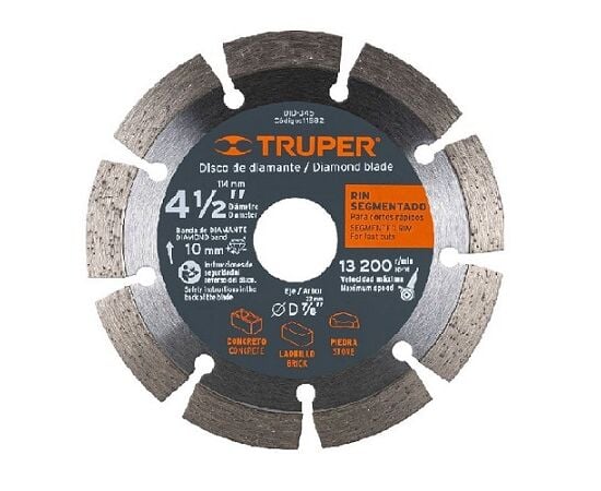 Diamond blade Truper Segmented DID-345 115 mm