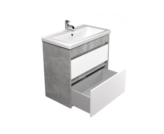 Bathroom furniture with washbasin Polo Loft 60-U grey/white Cosmo 60 cm