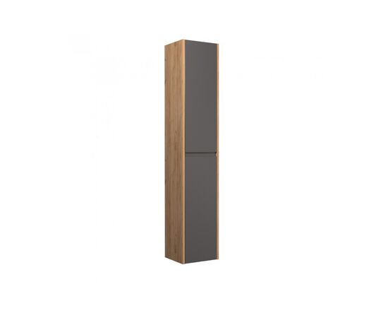 Bathroom penal OLIVE P-33-U Wood/Grey 33x175 cm universal