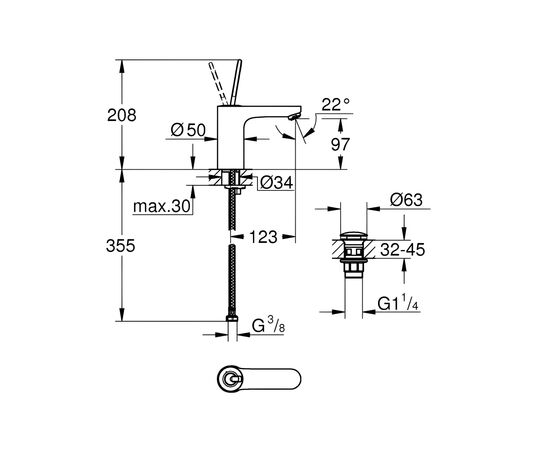 Washbasin Mixer Grohe 23800000