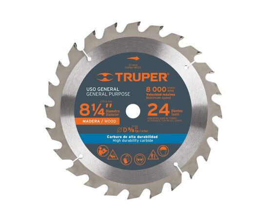 Wood cutting saw disc Truper ST-832 210 mm