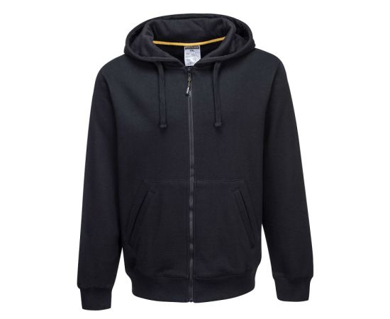 Work hooded sweater with zipper Portwest Nickel KS31BKR XL black