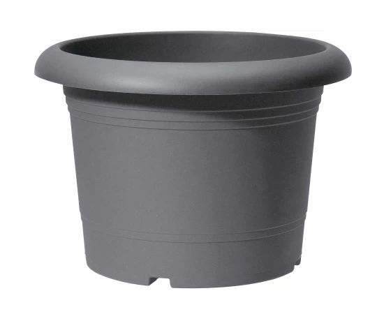 Flower pot plastic Scheurich METALLIC GREY 40/322