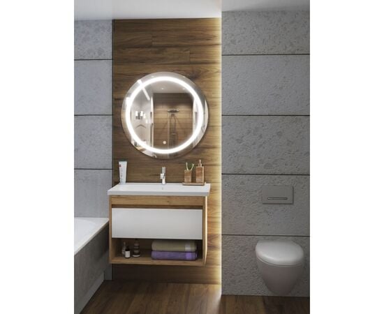 Bathroom furniture with washbasin Oslo wood 70-A Cosmo 70 cm