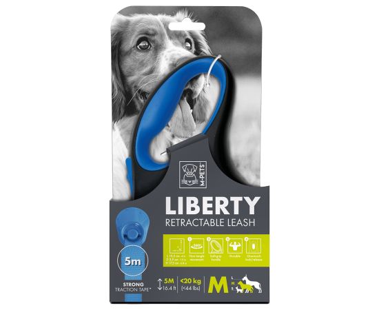 Dog leash M-Pets Liberty M blue