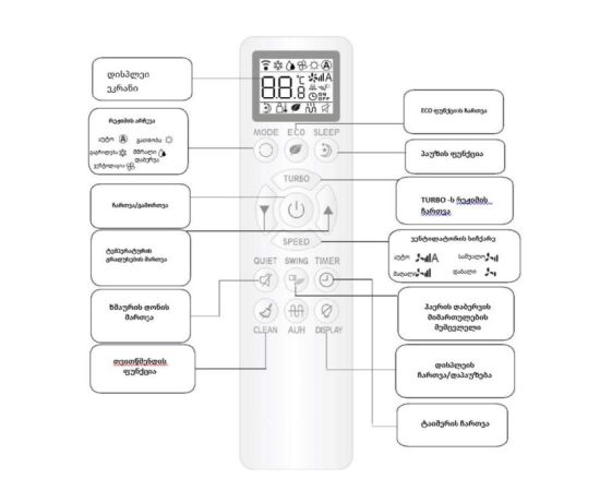 Кондиционер настенный CHIQ QB-18K BTU18000 Ioniser WI-FI