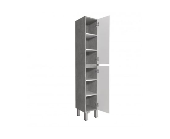 Bathroom penal Polo Loft P-33-U grey/white 33x175 cm universal