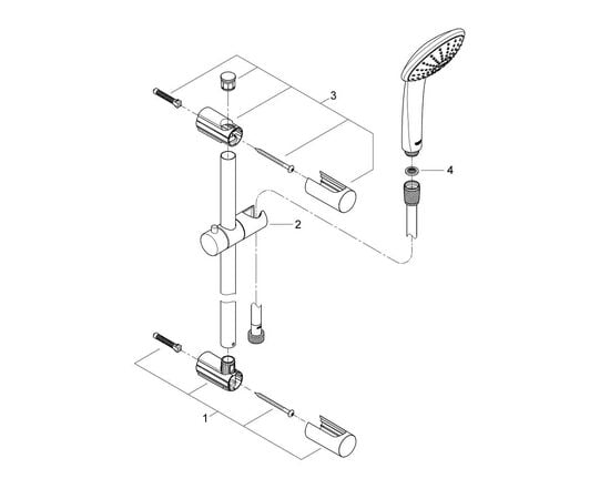 საშხაპე სისტემა Grohe VITALIO JOY 110 Mono 600/ 27322000