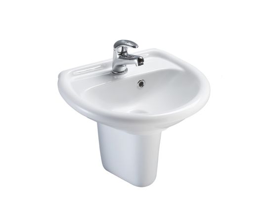 Washbasin with semi-pedestal EGEVIT Lissa 45