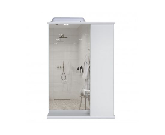 Cabinet with mirror ST-60 white 62x76x15 cm