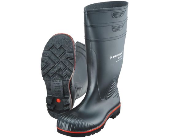 ჩექმები რეზინის ქიმიური Dunlop 9ACSA 44 შავი