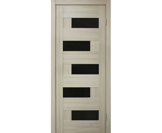 Door block Omic PVC Domino white oak glass black 34x800x2150 mm