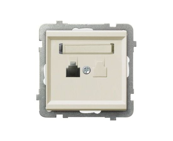 Telephone socket Ospel Sonata GPT-1R/m/27 1 sectional beige