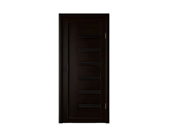 Door block ZPC PVC  LA STELLA 217 oak MOKO 36x800x2150 mm black glass