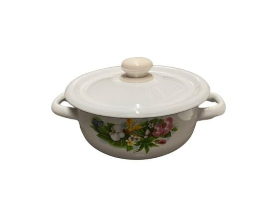 Enamel pot 1,5l white 1608/2