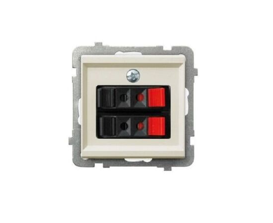 Socket OSPEL 2 71x71x40 for speakers without frame beige