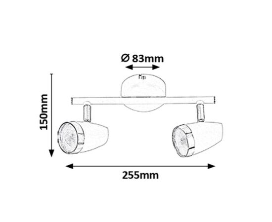 Spot lamp Rabalux Karen 6513 LED 8W