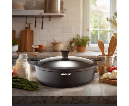 Pan-kettle granite Arshia CO498-3119 26509 black 36cm