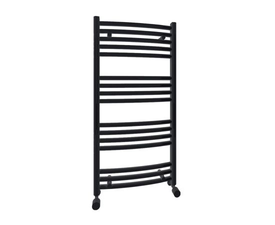 Electric heated towel rail Sanica Black Straight 16 tube 500X1000