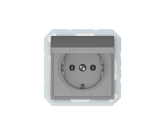 Sockets VILMA 1 IP44 cover gray QR1000