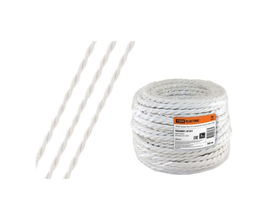 Retro wire TDM Eco 2x2.5 twisted white