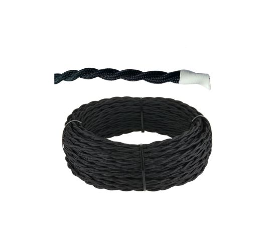 Retro wire TDM SQ2801-0131 Eco 2x1.5 twisted black