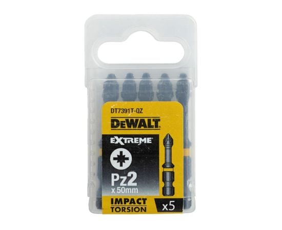 Impact bits DeWalt Impact Torsion DT7391T-QZ PZ2 5 pcs