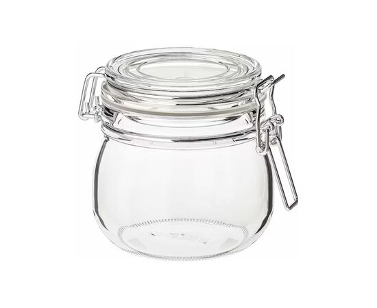 Jar made from glass with a clamp 6522 780 ml