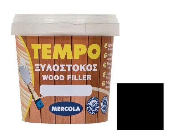 Шпаклевка для дерева Evochem Tempo Wood Filler 200 г черная