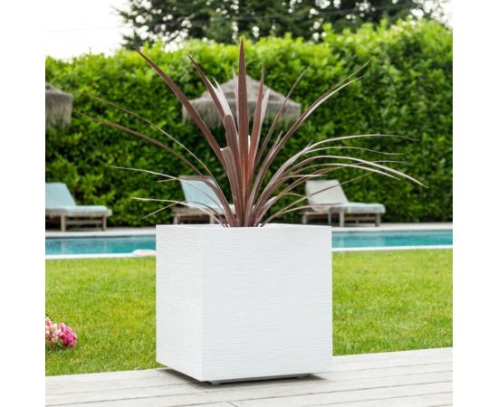 Plastic pot EDA Plastiques POT CARRE GRAPHIT 49,5x49,5x49,5cm 57L