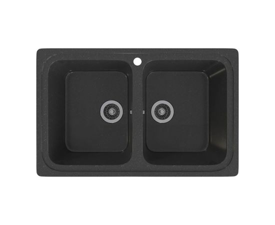 Kitchen sink black marble Gammastone GS-12