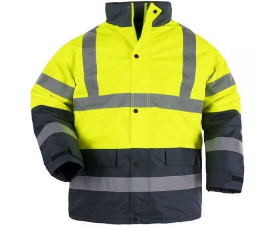 Jacket with reflector Coverguard Roadway 7ROAY S yellow/dark blue