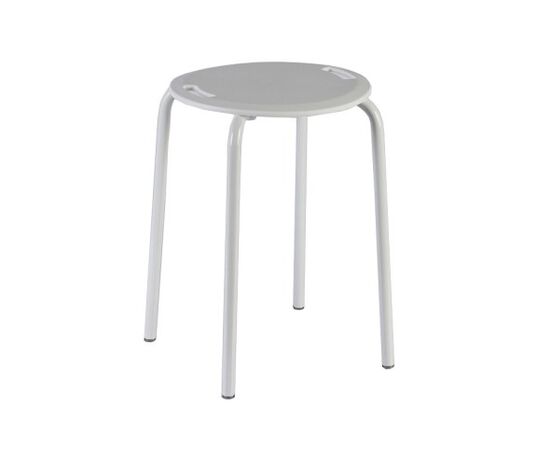 Bathroom chair P.NOVA STEEL BATH STOOL  WHITE