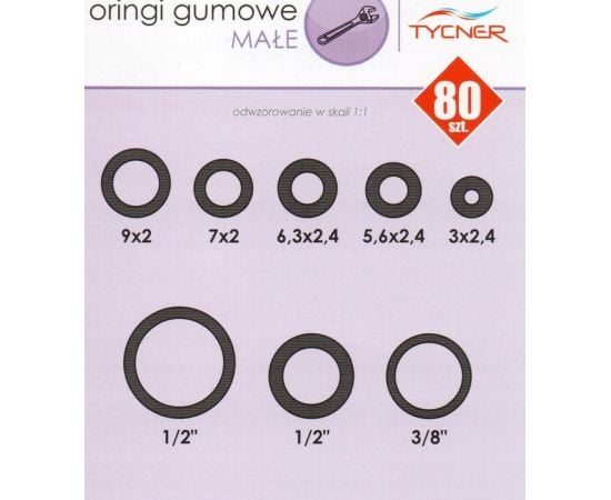 Set of small gaskets Tycner 1962/K (80 el.)