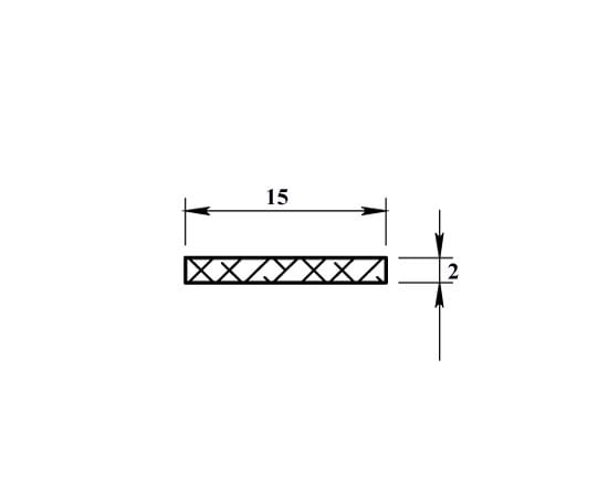 Aluminum strip PilotPro 15х2 2 м