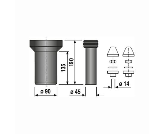 Mounting kit for installation Tycner 1439