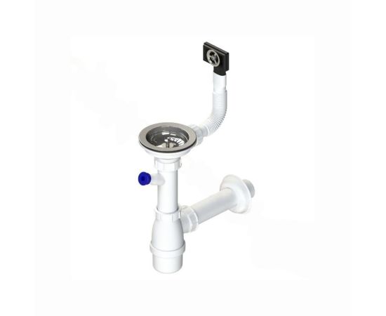 Single bowl sink siphon large with overflow Tycner 2663