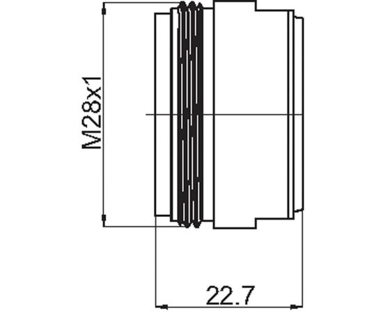 აერატორი Rubineta M28გ.ხx1