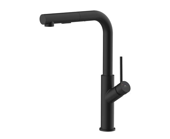 Kitchen faucet with pull-out spout Rubineta Bona-35 Black