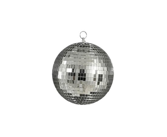 New Year's toy mirror ball silver 25 cm 1pcs